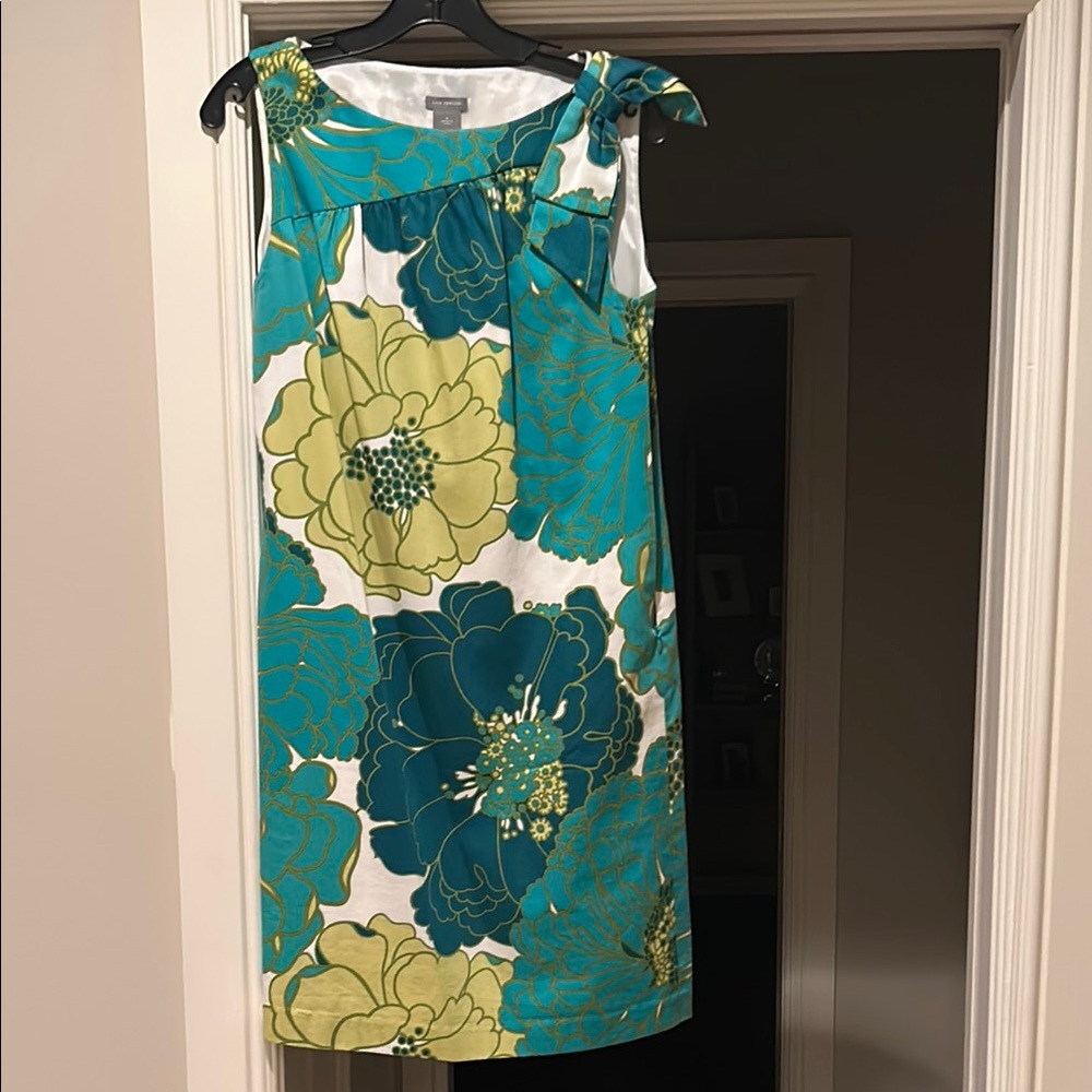 Ann Taylor Floral Sheath Mini Dress